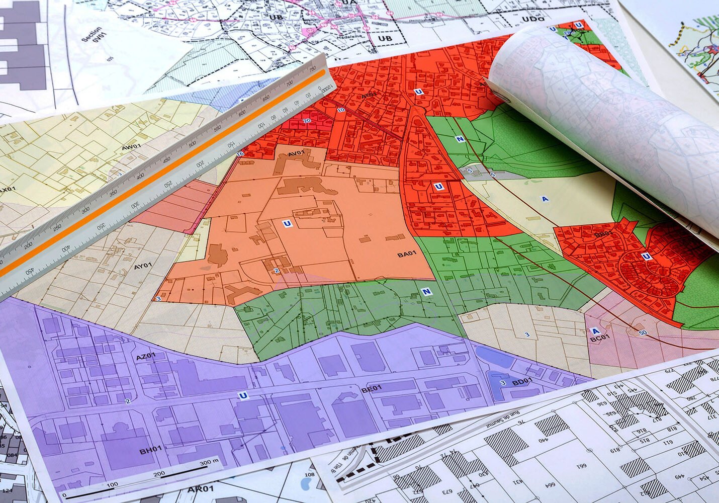 Urbanisme - Aménagement du territoire - Cartes de plan local d'